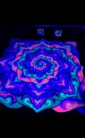 Bettwäsche/ Duvetbezug UV Schwarzlicht Mandala Psy