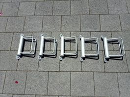 5 Fahrradständer aus Metall für Wandmontage 
