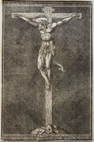 Orig. Kupferstich um 1750 - "MORS TVA NOSTRA SALUS" "INRI"