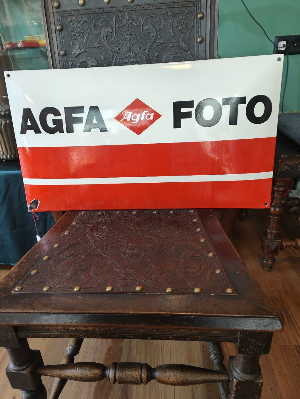 Insegne: Emailschild AGFA 1960. 60x33 – Usato da Schaffhausen venduto da b-chriss