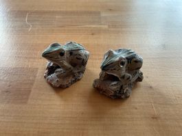 Frosch Figuren aus Holz