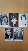 Original Autogramme auf Vintage Postkarten / Fotos (5 St.)