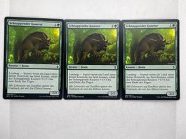 3x Schnappender Knurrer MTG Magic Karte Battle for Zendikar