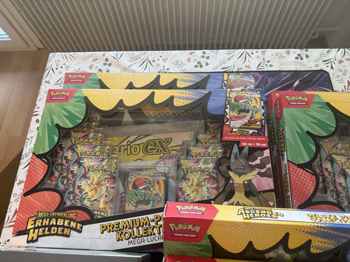 Pokémon Sammelbilder & Trading cards: Pokemon Bundle Deutsch und Englisch Heroes Mega Evolution – Neu und originalverpackt aus Sargans von XswissprimeX 3