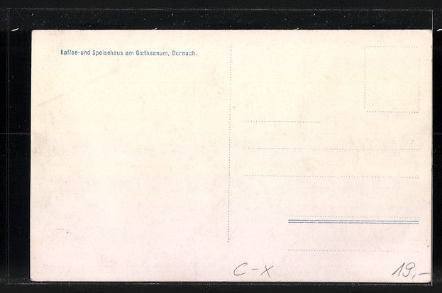 Cartoline postali: Dornach, Kaffee- und Speisehaus am Goeth – Usato da Berlin venduto da bartko-reher 1