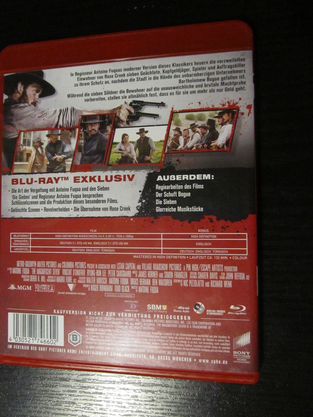 Tutti i DVDs: die glorreichen sieben remake, blu ray – Usato da Basel venduto da Kamelinski78 1