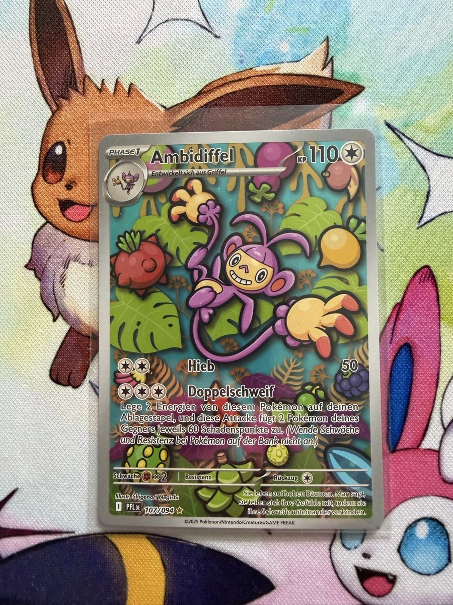 Pokémon Carte collezionabili: Pokemon Ambidiffel 107/094 PFL – Usato da Grindelwald venduto da TSG-G-Town