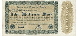 Aachen 10 Mil.Mark 20.07.1923 SS+-SS++