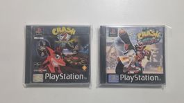 PS1 PlayStation Crash Bandicoot  2 + Crash Bandicoot  3