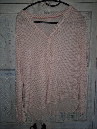 Bluse gemustert rot/weiss Grösse Taifun guter Zustand