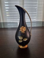 Royal Porzellan Bavaria Vase schwarz Gold 26cm