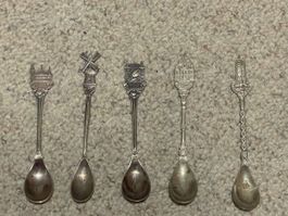 5 Souvenir Loeffel Städte siehe Marken
