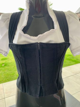 Barberino Dirndl Mieder Gilet Gr. 36 38 zu Rock Leinenmix
