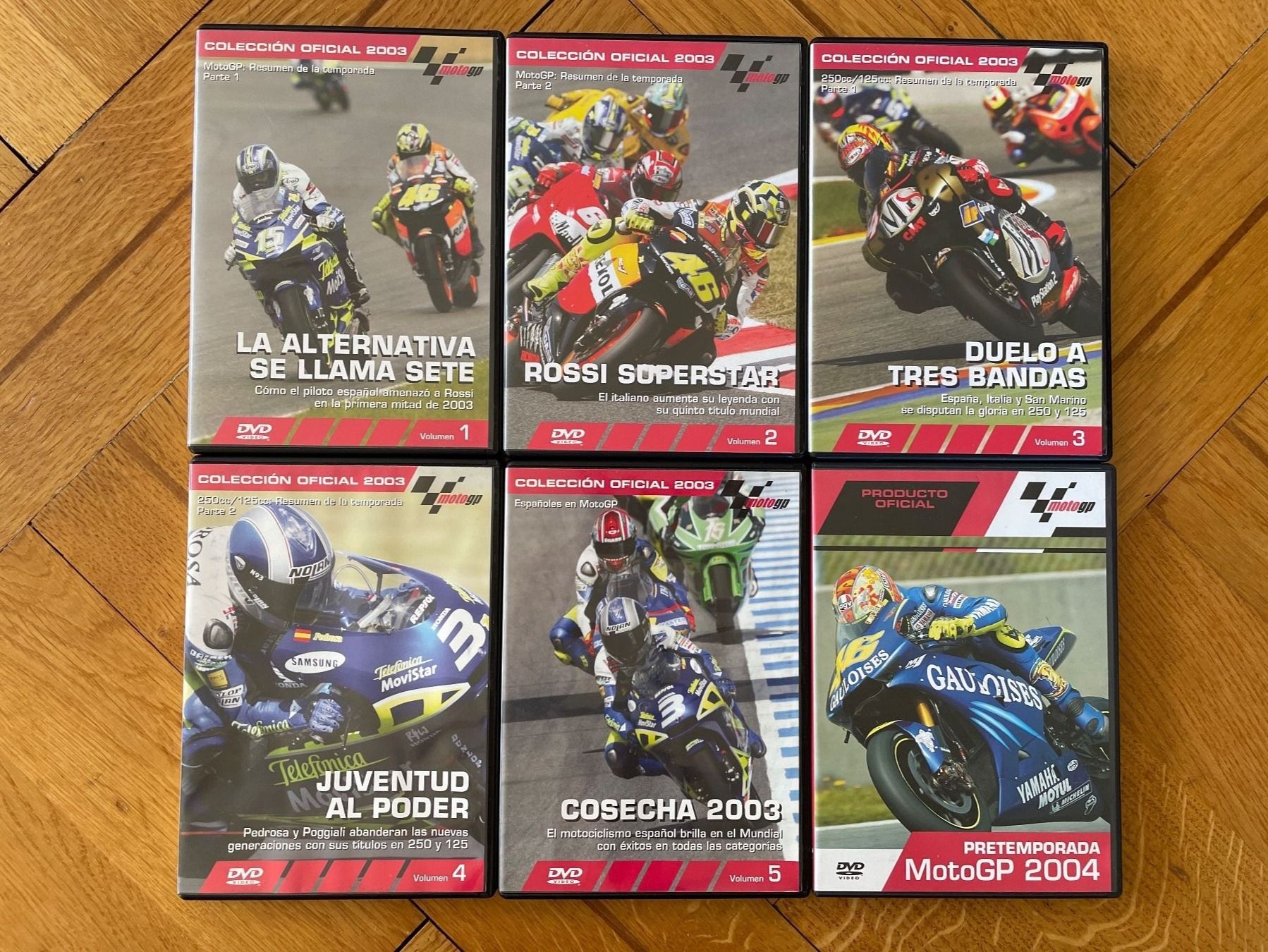 Tutti i DVDs: 6 DVD Moto GP 2003 – Usato da Genève venduto da Buens4