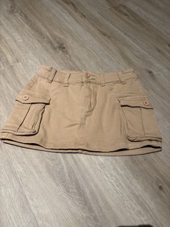 Shein Jupe courte beige en jeans taille S