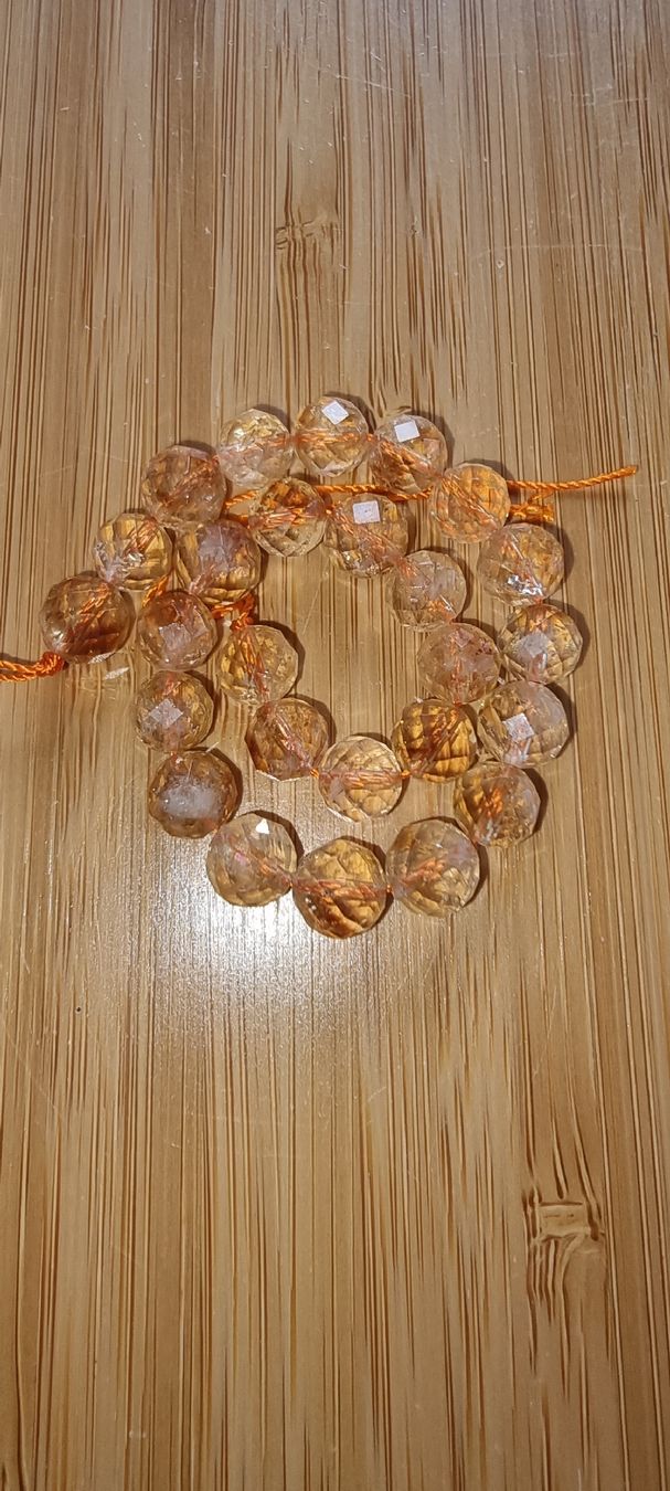 Mineralien & Heilsteine: Citrin 8mm. facettiert Strang – Neu und originalverpackt aus Menziken von Mirager 1
