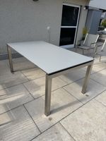 Gartentisch ausziehbar Aluminium Hellgrau Tischplatte 170