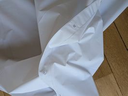 Duschvorhang 1.80 x 2 m - neuwertig - weiss