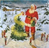 Serviette weihnachtsmann (w252) 3Stk.