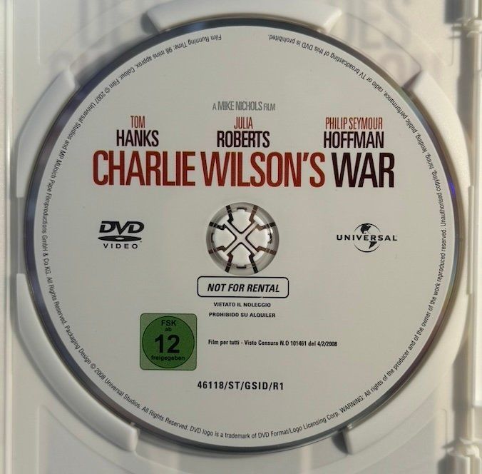 Tutti i DVDs: DVD DER KRIEG DES CHARLIE WILSON – Usato da Wisen venduto da gigisna 1