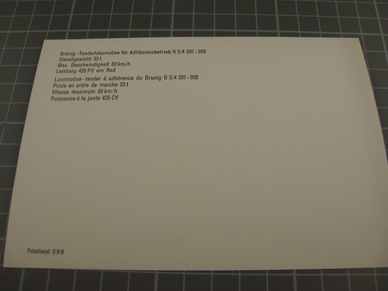 Cartoline postali: Brünig Dampflok G 3/4 201-08 – Usato da Malters venduto da Marosko 1