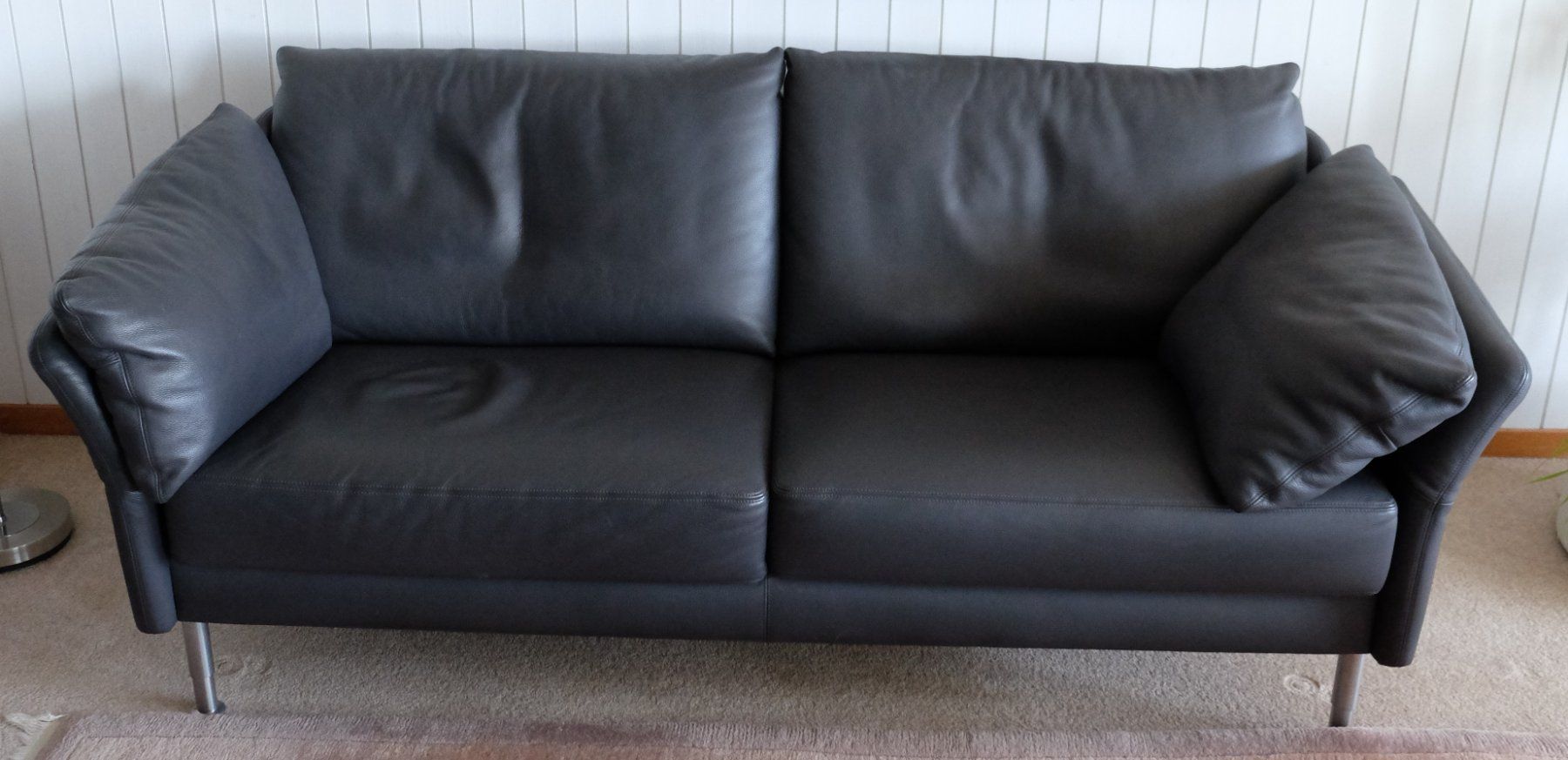 Divani: Ledersofa anthrazit – Usato da Schaffhausen venduto da wunderpraechtig