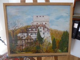 Oel-Gemälde Schloss Angenstein , mit Rahmen 2008
