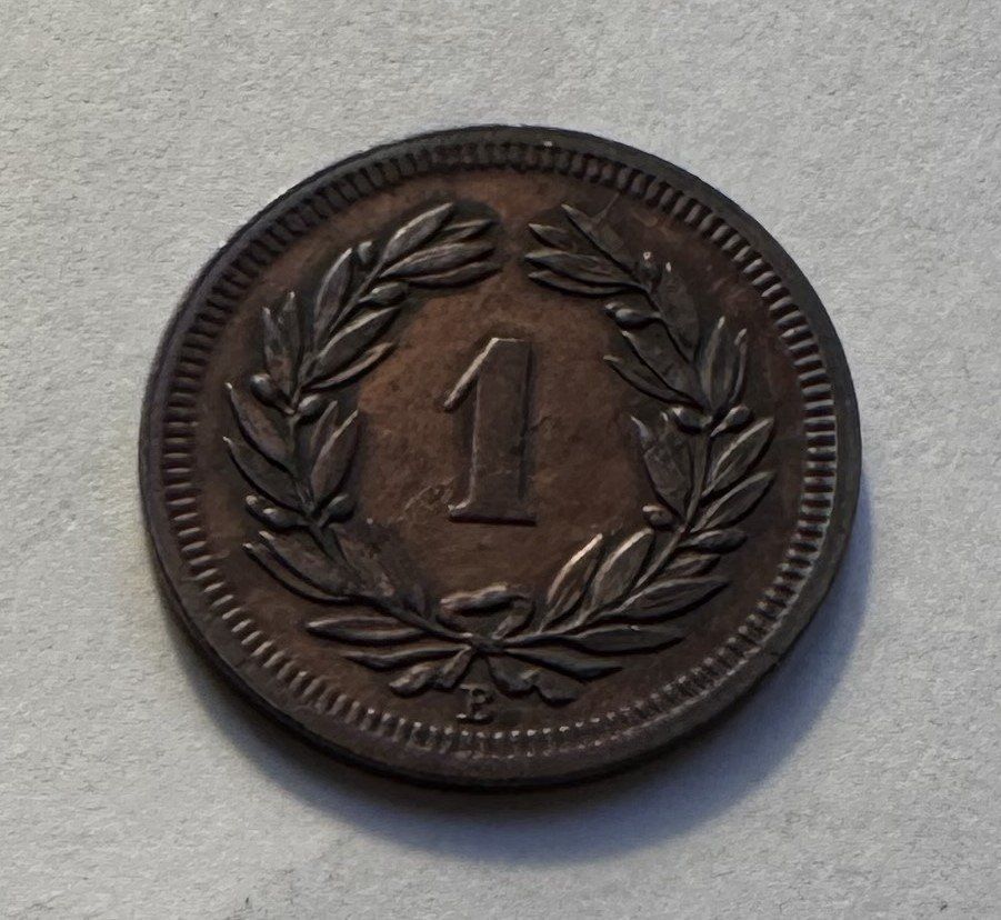 Alle Münzen: 1856 1 Rappen -unz – Neu (gemäss Beschreibung) aus Kirchberg SG von Zenhad69 2