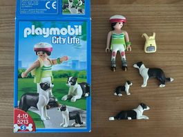 Playmobil City Life 5213 Frau auf Rollschuhen mit Hunden