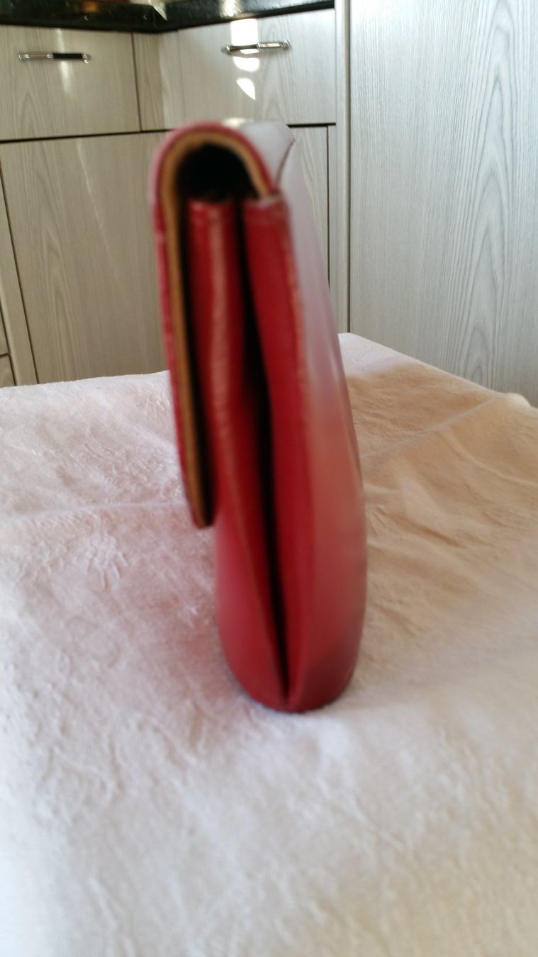 Taschen für Damen: Vintage Ledertasche rot 60er Jahre – Gebraucht aus Bäretswil von ricoric 4