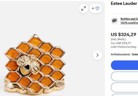 Estée Lauder Profumi & Eau de Toilette: Estée Lauder Honeycomb Knowing Solid Perfume 1994 – Usato da Collonges venduto da arashee 8