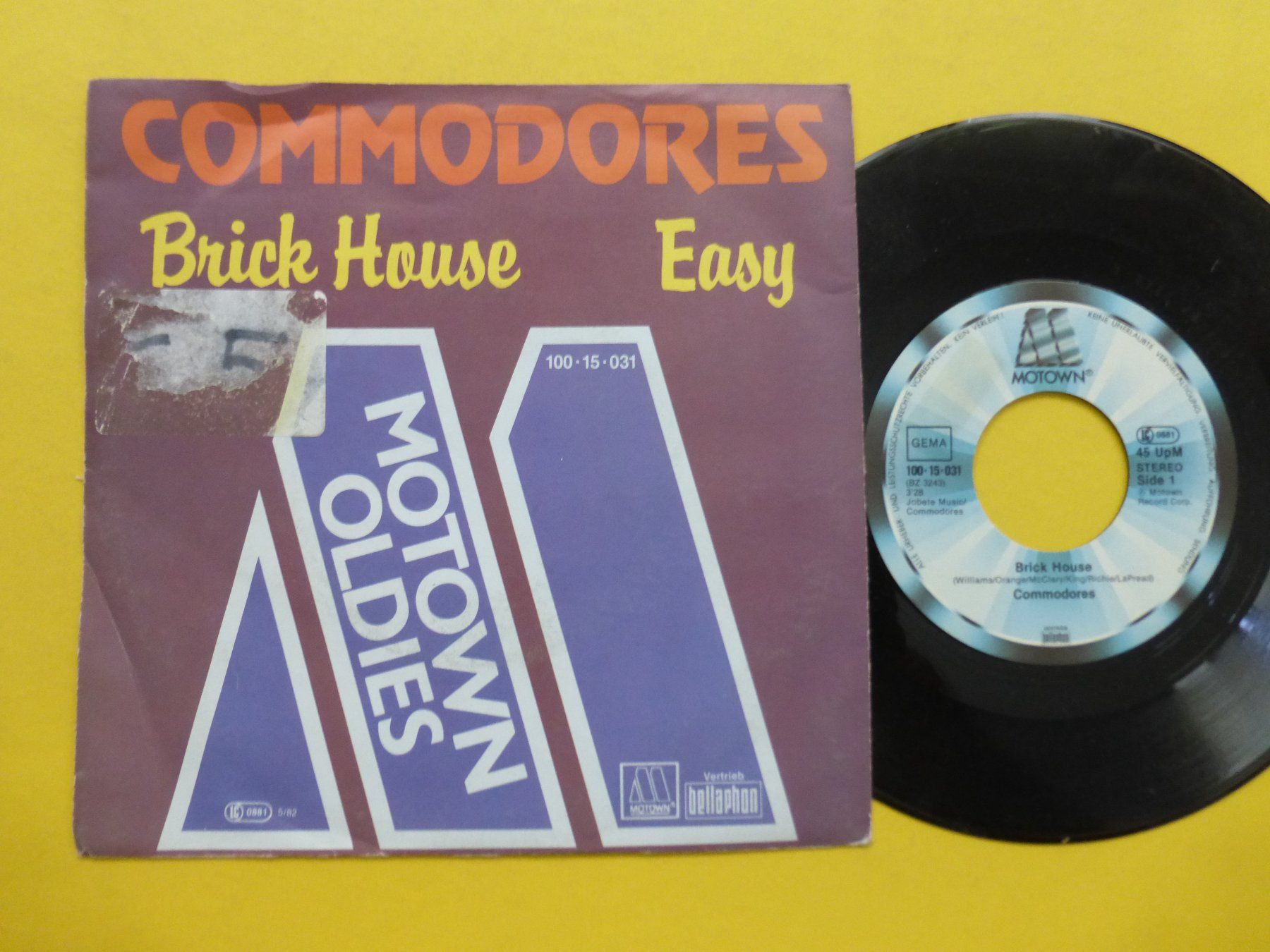 Vinyles: Commodores – Brick House / Easy – D'occasion à Zürich par Swiss57