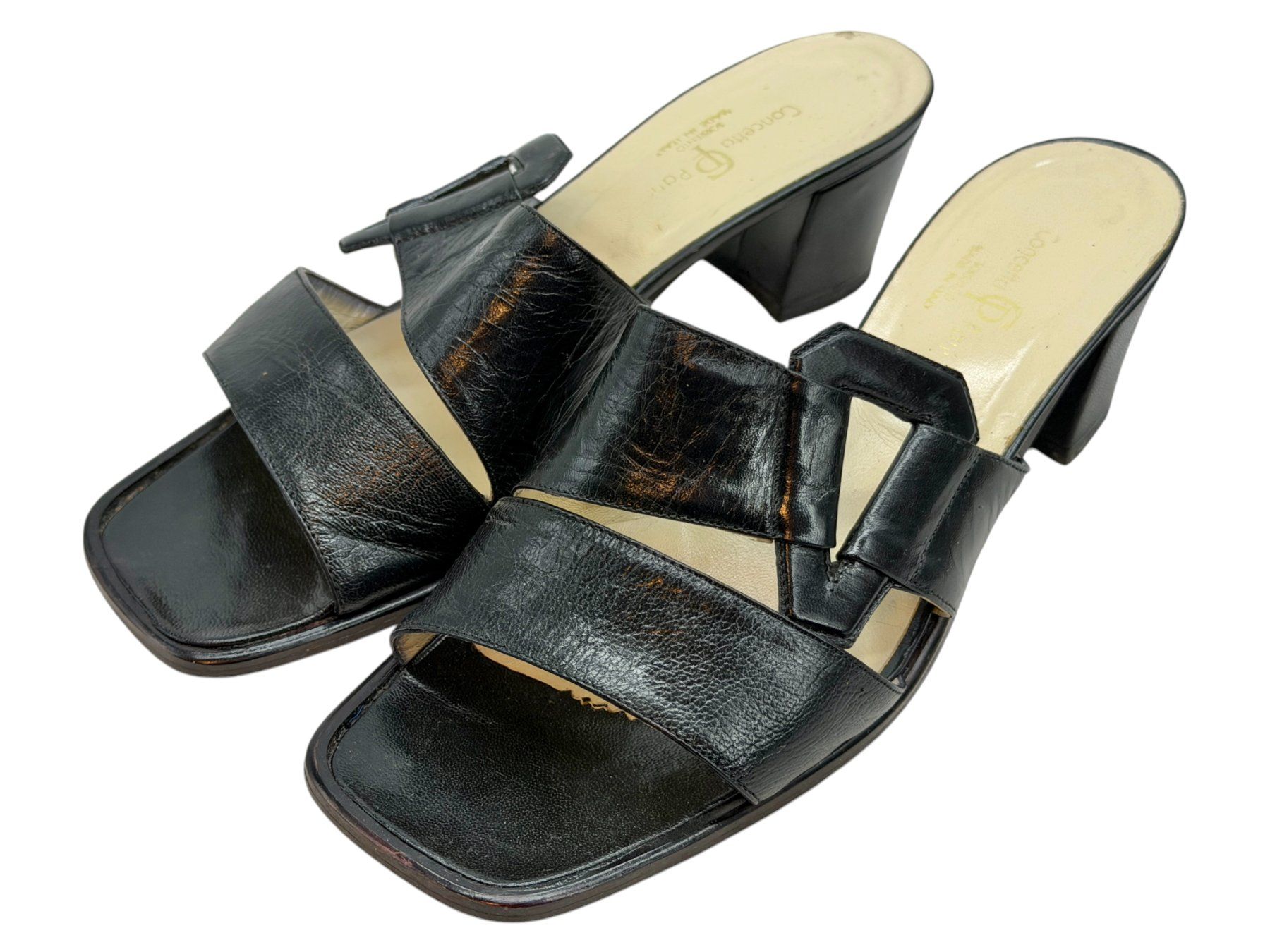 Scarpe da donna: Mules Concetta Pane cuir noir. Pointure 40 – Usato da Cossonay-Ville venduto da PatineDuTemps 4