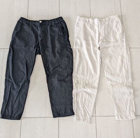 2 pantalons stretch L