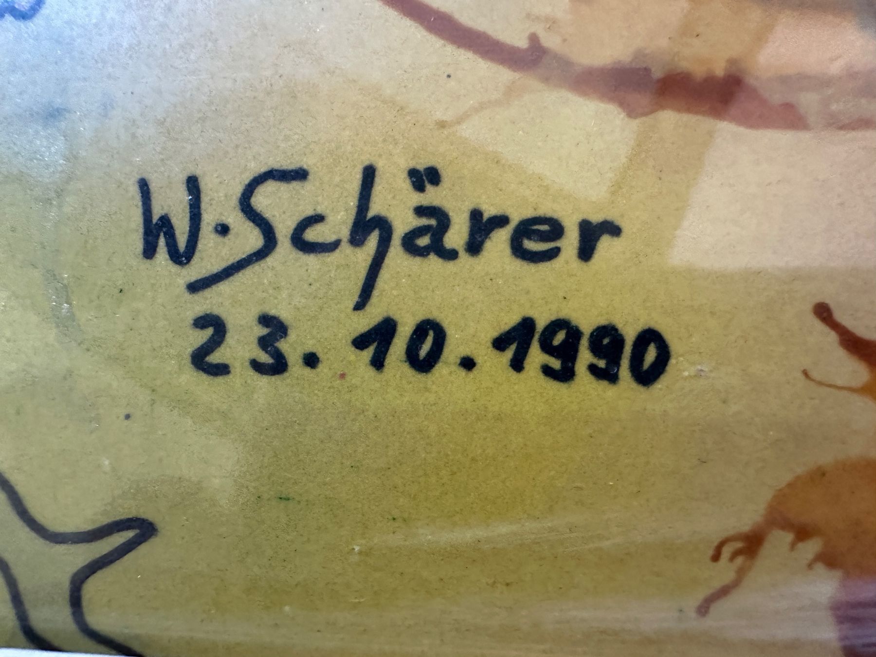 Dipinti: Original Bild Willi Schärer signiert 1990 – Usato da Zürich venduto da atlantis77 2