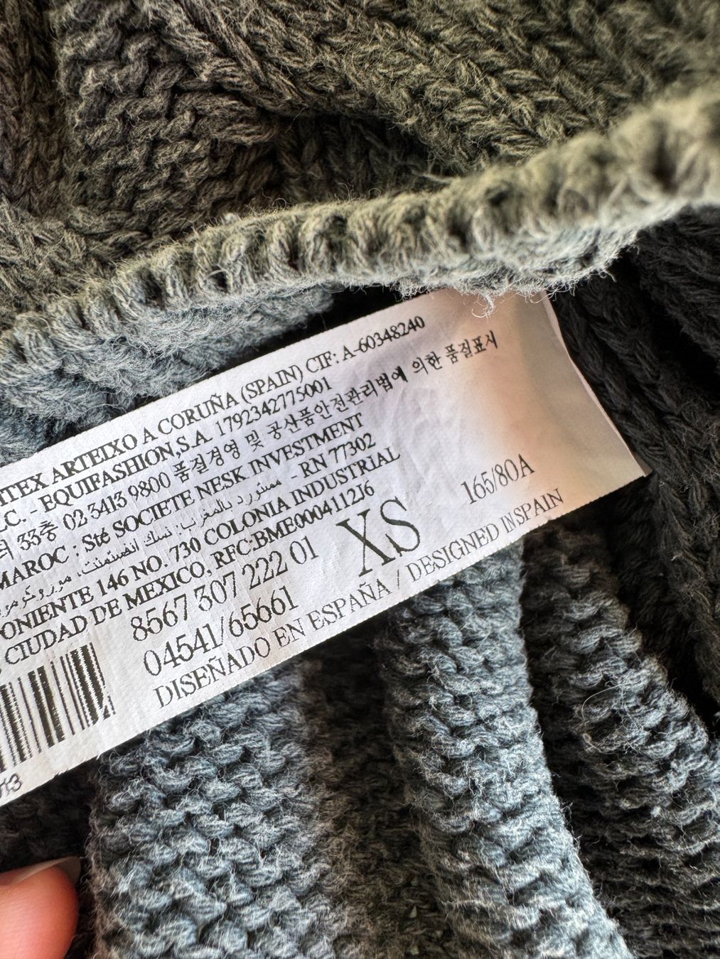 Stradivarius Maglioni & Felpe: Strickpullover dunkelgrau - Used Look - 100% Baumwolle – Usato da Kägiswil venduto da Jindujune 5