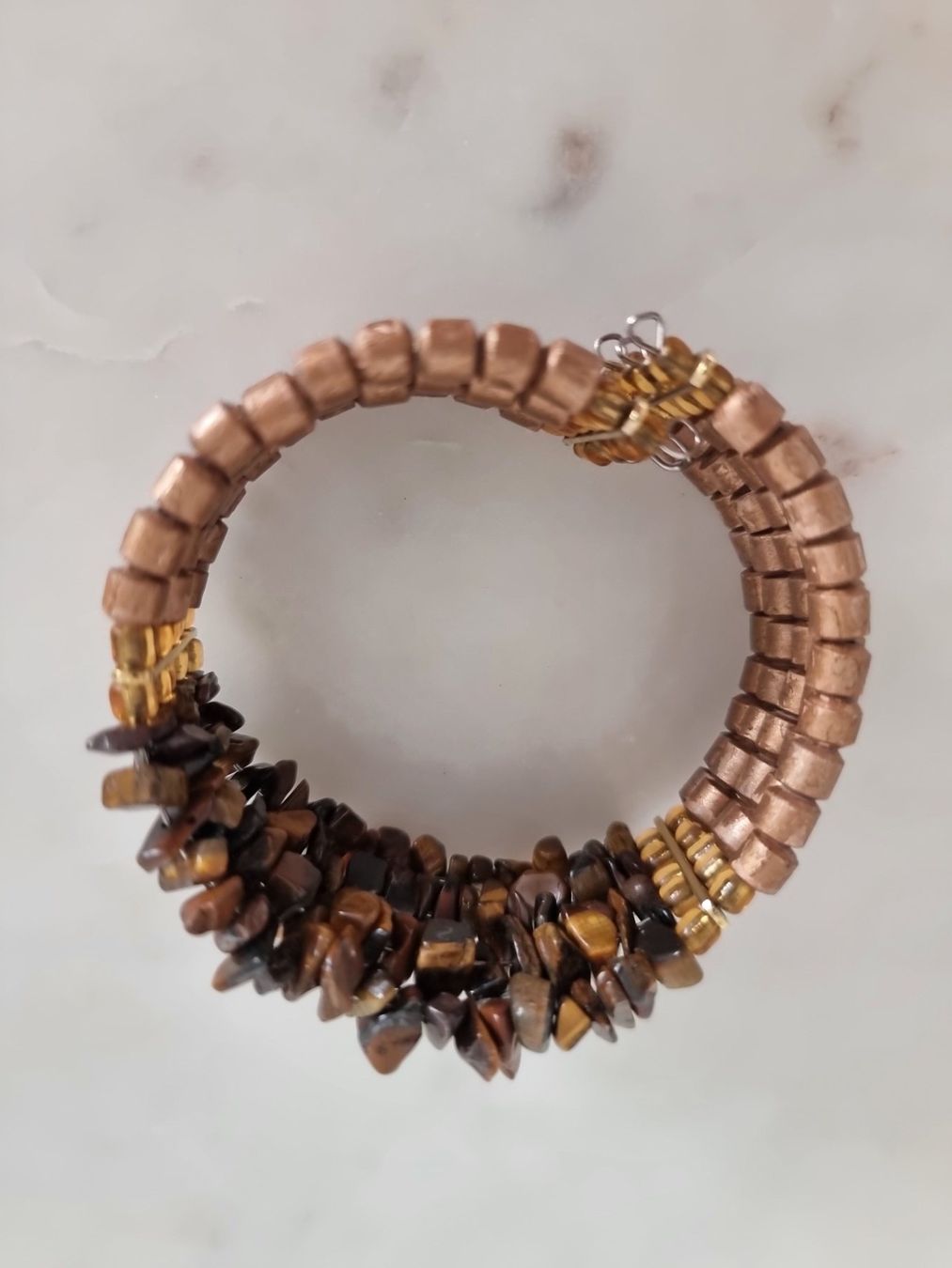 Bracciali & Braccialetti: Armreif - Edelstein Tigerauge Splitter – Nuovo (secondo la descrizione) da Zürich venduto da Nala2811 2
