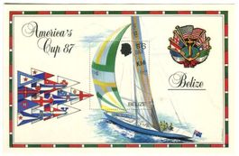 Block "Segelboote". Belize.