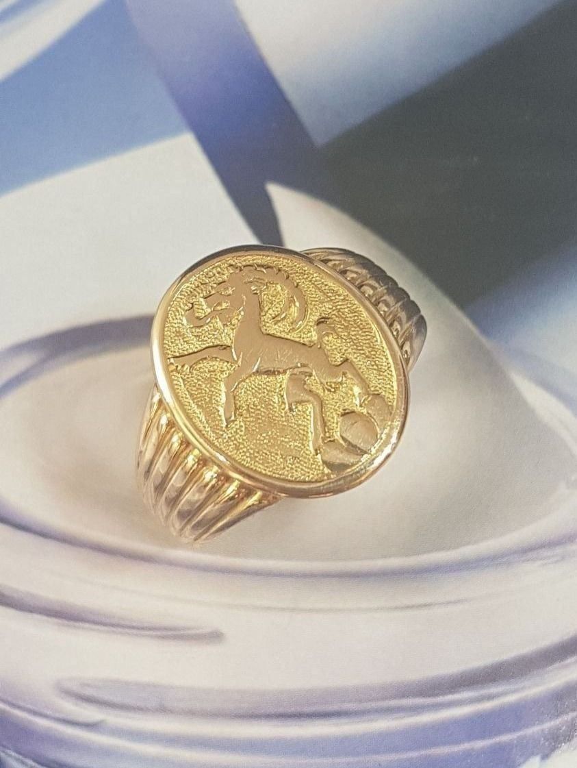 Anelli: Steinbock 750 Gold - Ring 18 Karat Gold – Nuovo (secondo la descrizione) da Unterägeri venduto da Altgoldschmuck 7
