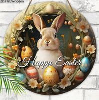 HERZIGES 2D DEKOSCHILD *HAPPY EASTER* 20X20CM NEU + OVP