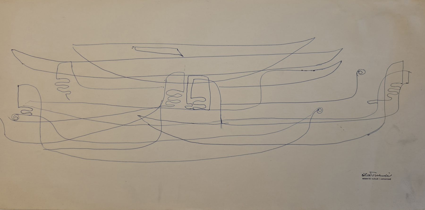 Dipinti: Lill Tschudi Original,  50cmx24cm – Usato da Emmenbrücke venduto da Kunstankaufverkauf 2
