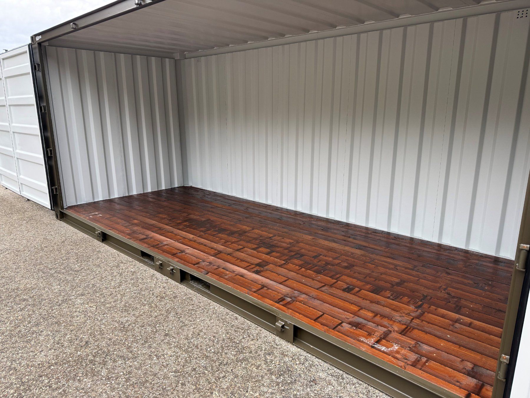 Contenitori edile: 20 Fuss Lagercontainer in grün, Open Side – Nuovo e nell'imballaggio originale da grosswangen venduto da Poliniman0 5