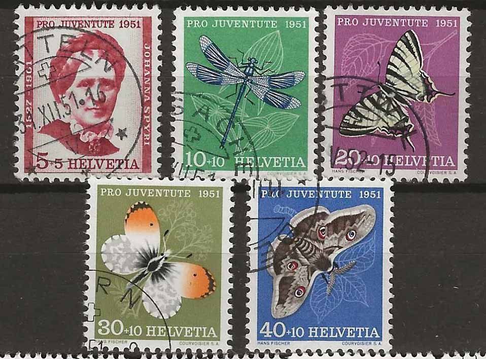 Tutti i francobolli: PJ051 - Pro Juventute 1951 obl. – Usato da Trélex venduto da Phil_Albert