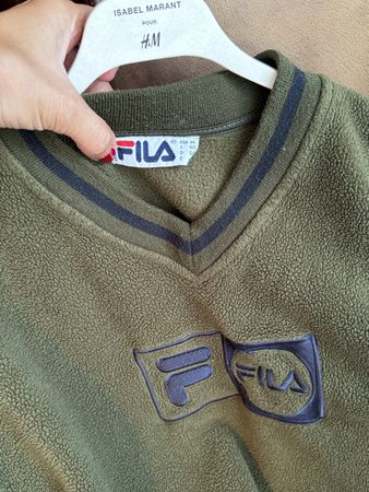 Vintage Fila fleece Oberteil Sweatshirt Pullover