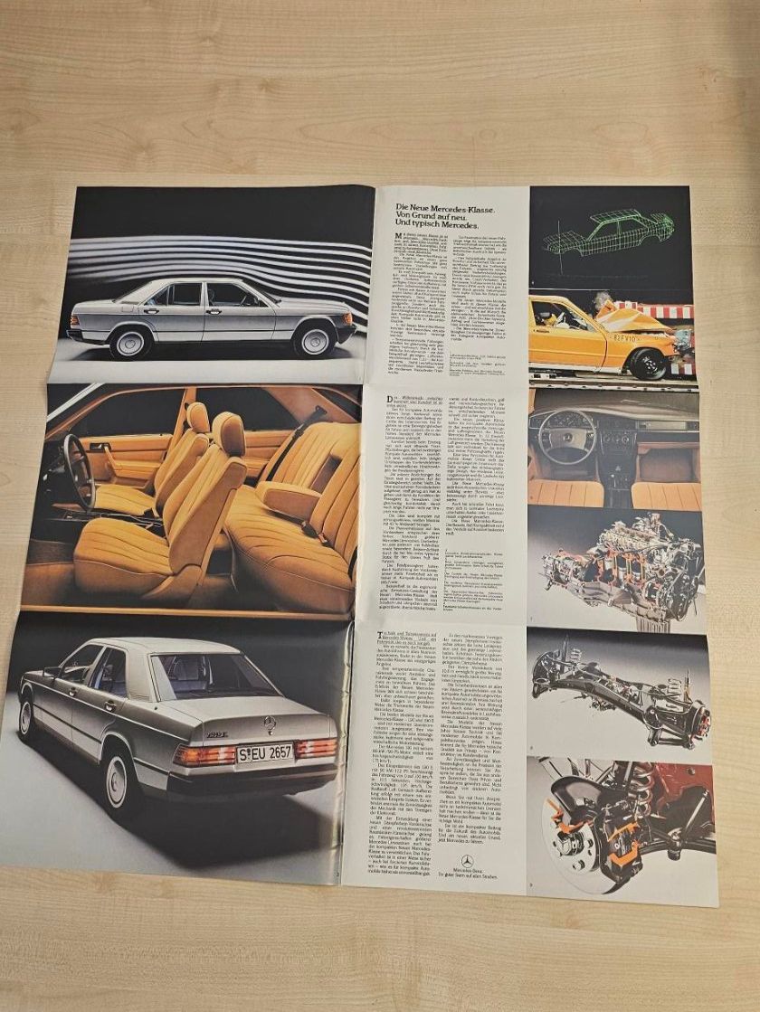 Documenti: Mercedes 190 E Prospekt 1982 – Usato da Reinach AG venduto da 911356 3
