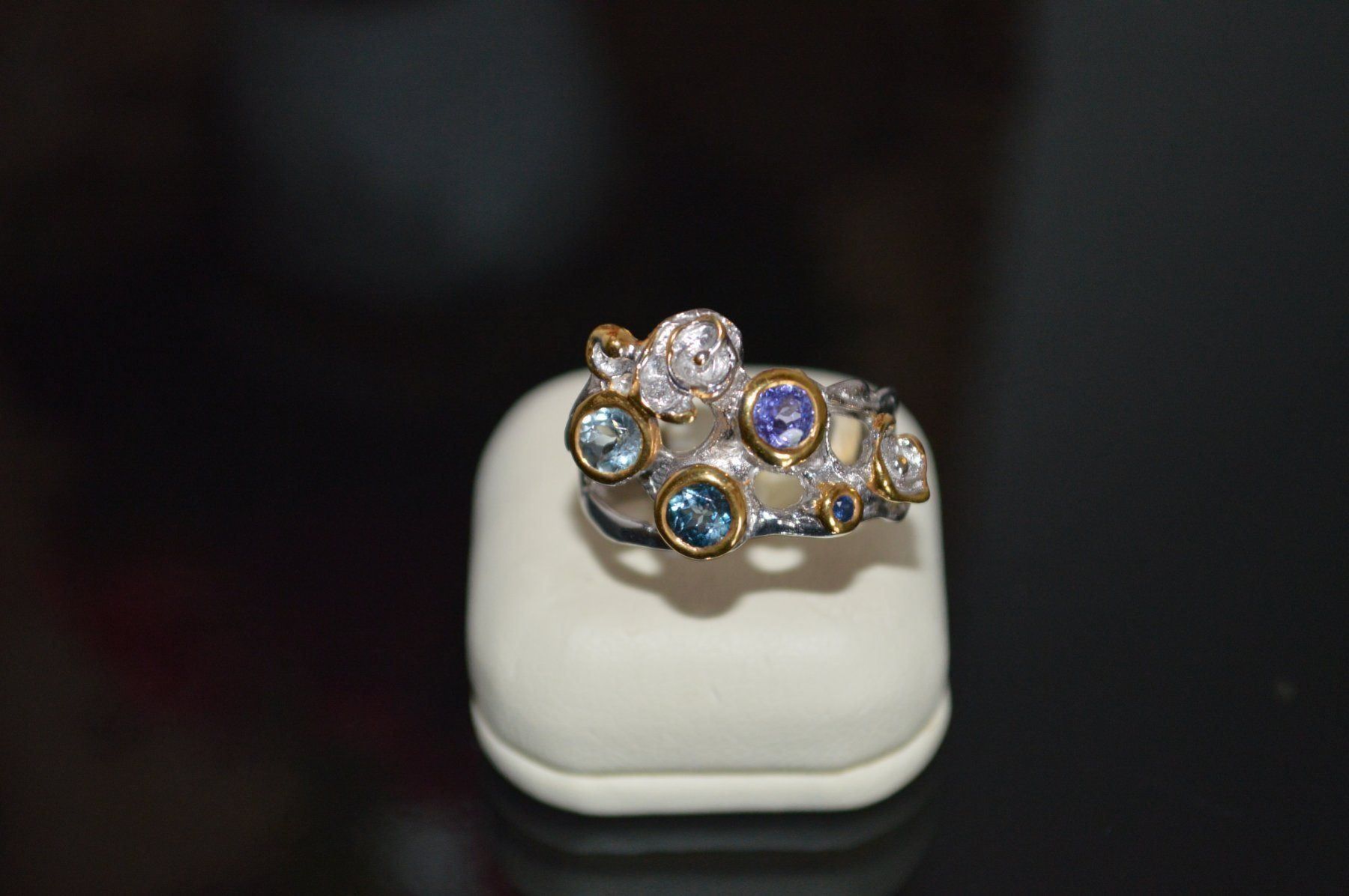 Anelli: 925 SILBER/GOLD RING*Gr.18 – Nuovo e nell'imballaggio originale da Berg TG venduto da marta970 1