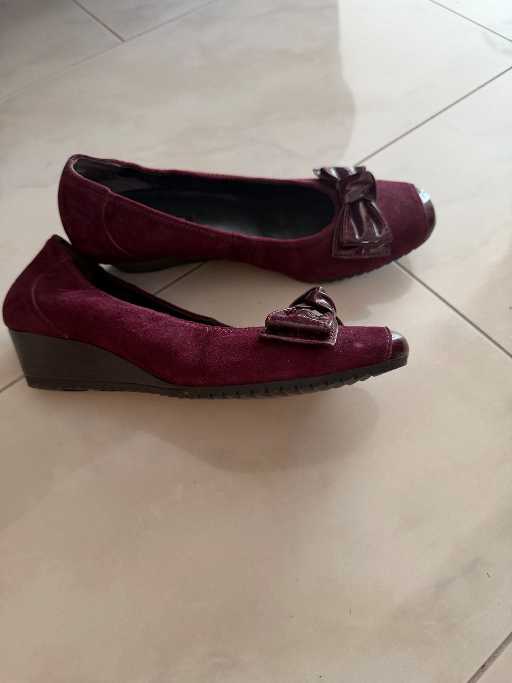 Paul Green Damenschuhe: rote Ballerinas mit Schleife – Gebraucht aus Muri AG von sabri_25 1