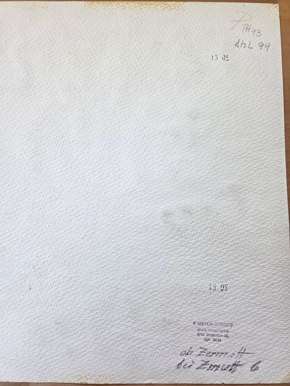 Dipinti: Aquarell Ferdinand Meyer-Streiff Zermatt VS 1948 – Usato da Rheinfelden venduto da Badelus 9
