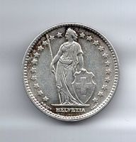 (608) Schweiz, 1 Franken 1913, stgl