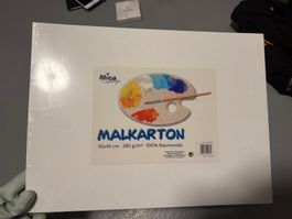 Malkarton 30 mal 40 cm 100 % Baumwolle 2 mal